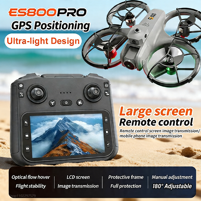 Drone Camera Vlog - ES800PRO Drone 1:1 Scale Aerodynamic Design