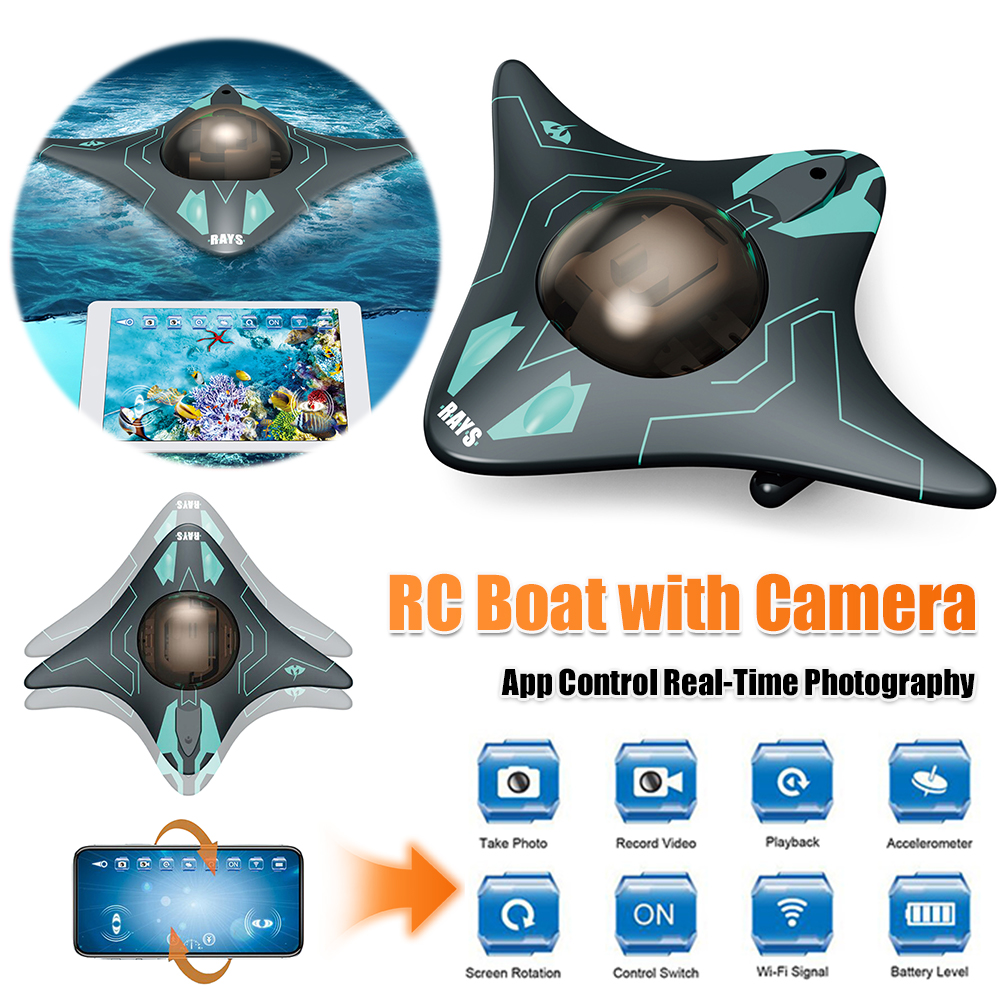 RC Boat with Camera App Contro - مراجعة Drone Camera Waterproof وسعره
