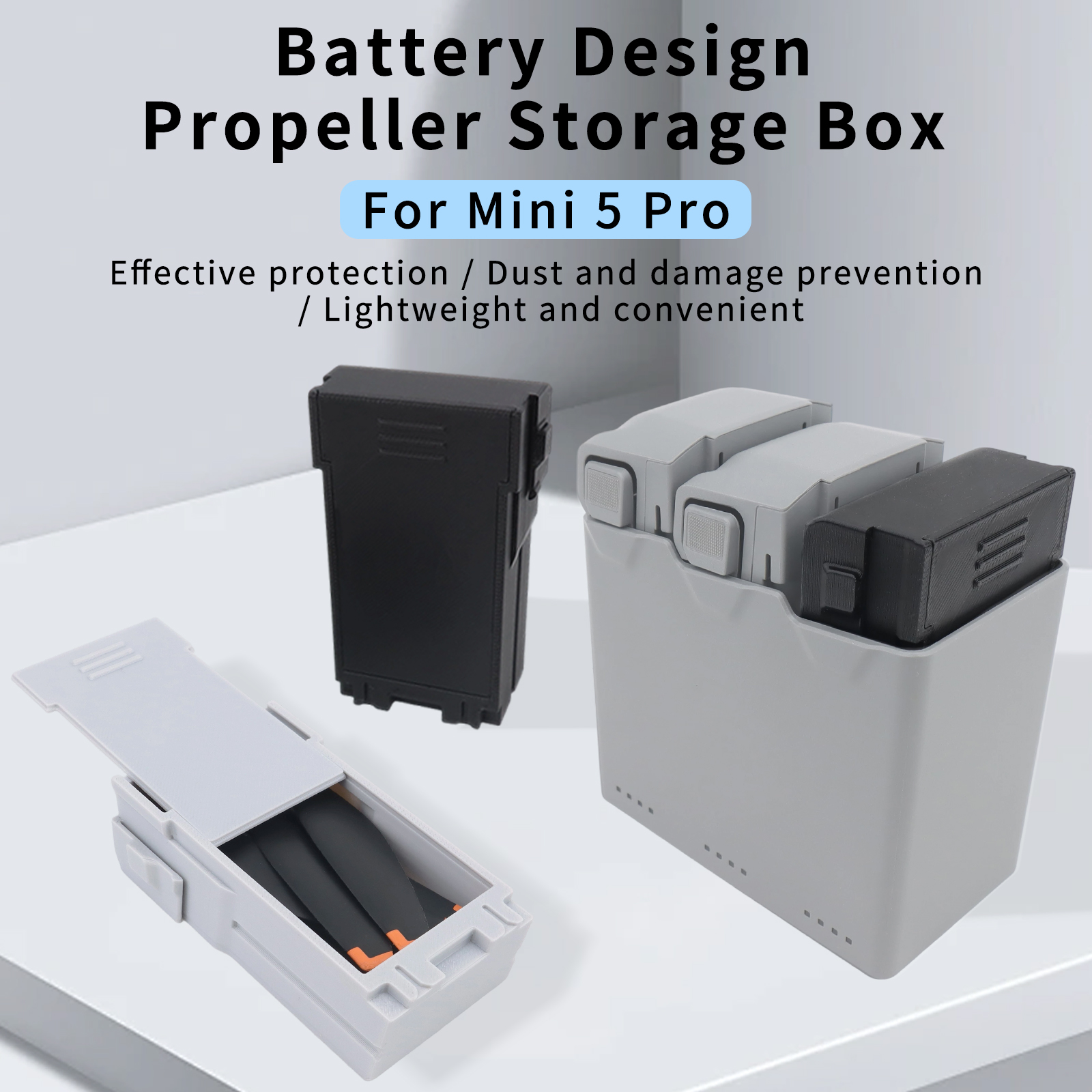 for DJI Mini 5 Pro Propeller S - مراجعة Drone Camera Case وسعره