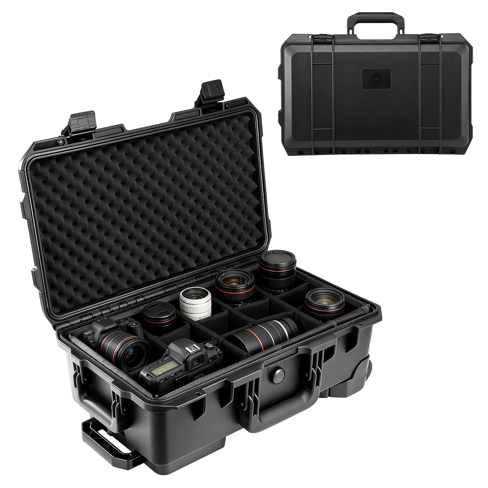 Professional Large Hard Rollin - مراجعة Drone Camera Case وسعره