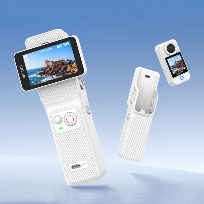 SJCAM New White C400 Pocket Ha - مراجعة Drone Camera Action وسعره