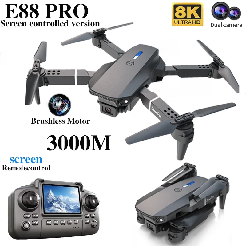 Professional E88 PRO Drone wit - مراجعة Drone Camera 4K وسعره