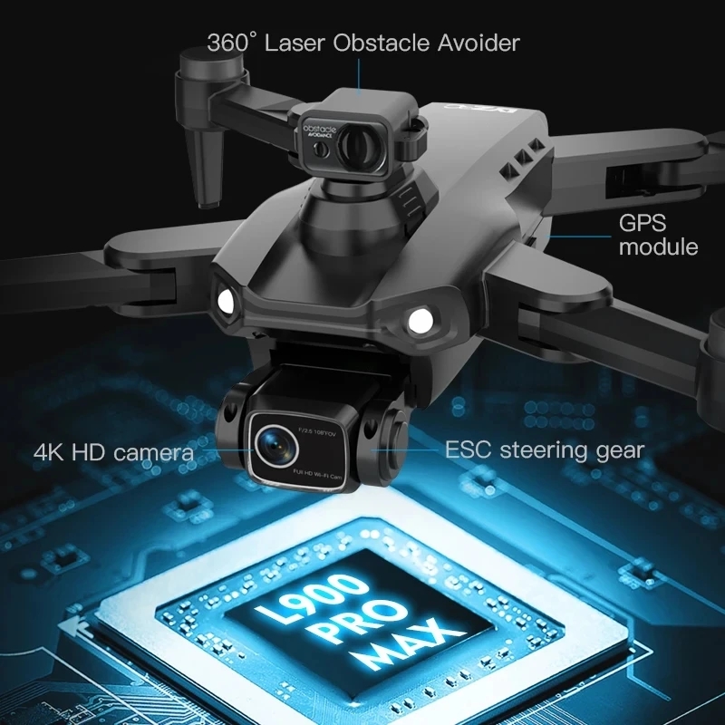 L900 Pro MAX GPS Drone 4K Prof - مراجعة Drone Camera Night Vision وسعره