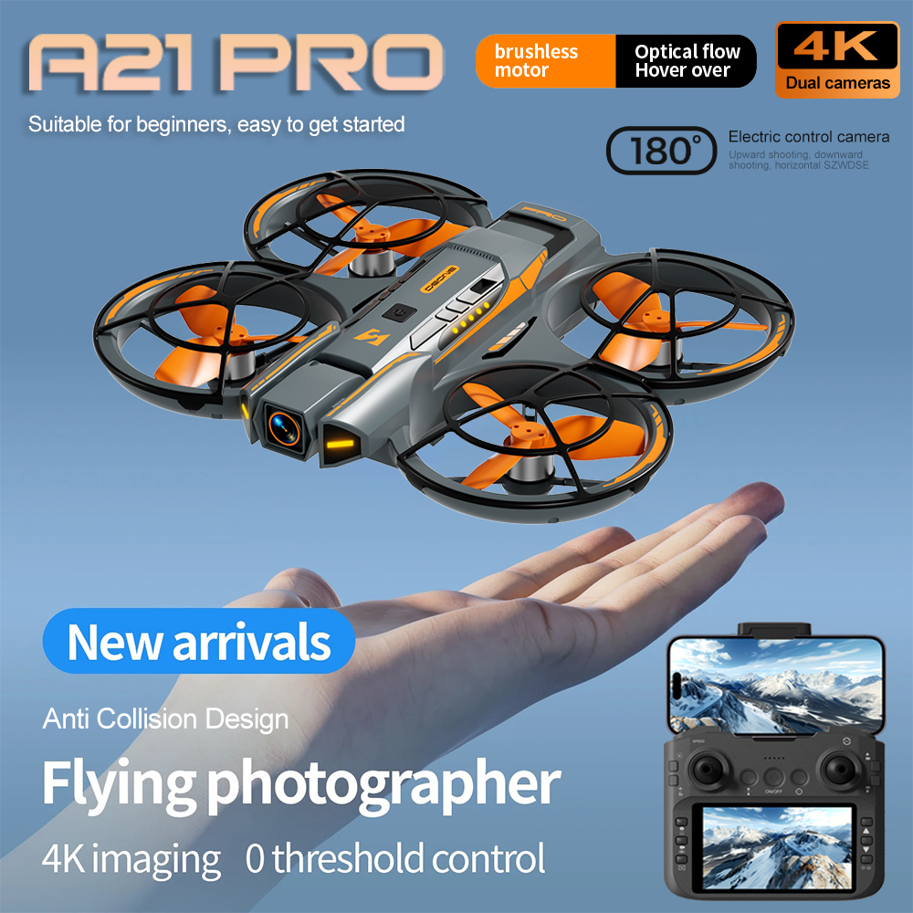 New A21 Drone 8K Professional  - مراجعة Drone Camera Wide Angle وسعره