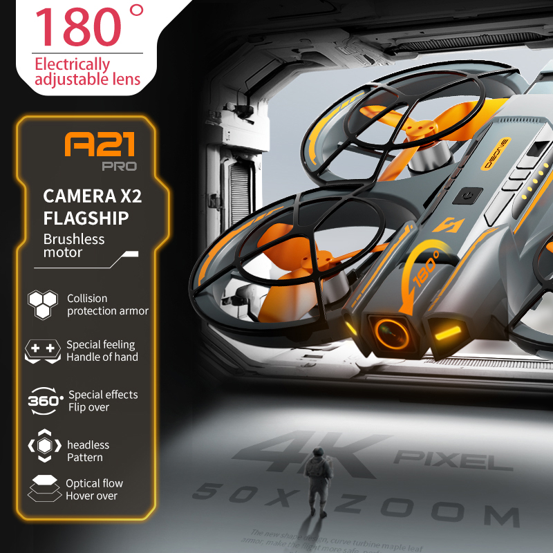 New A21 Drone 8K Professional  - مراجعة Drone Camera Wide Angle وسعره