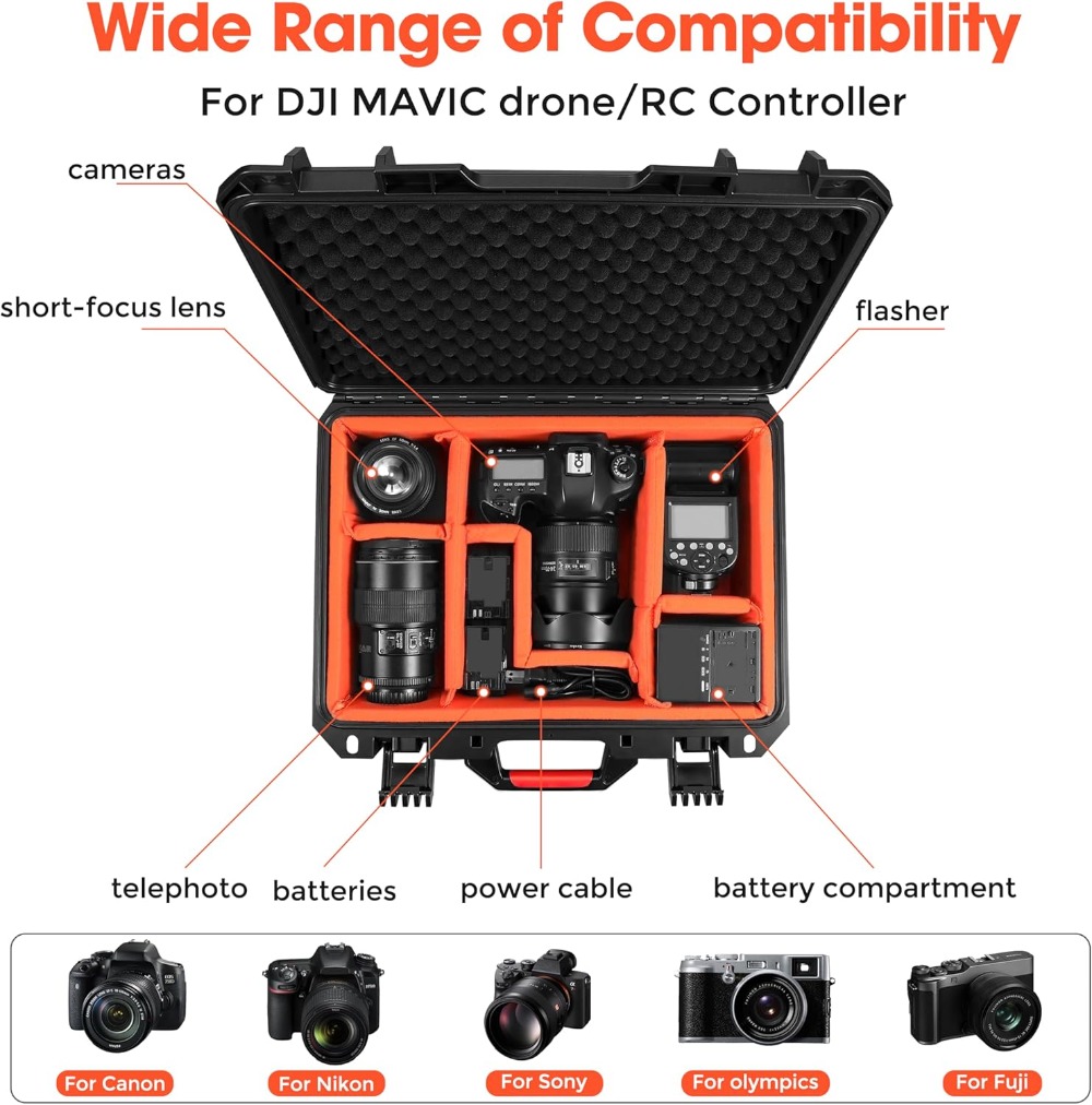 Camera Hard Case DSLR SLR Lens - مراجعة Drone Camera Waterproof وسعره