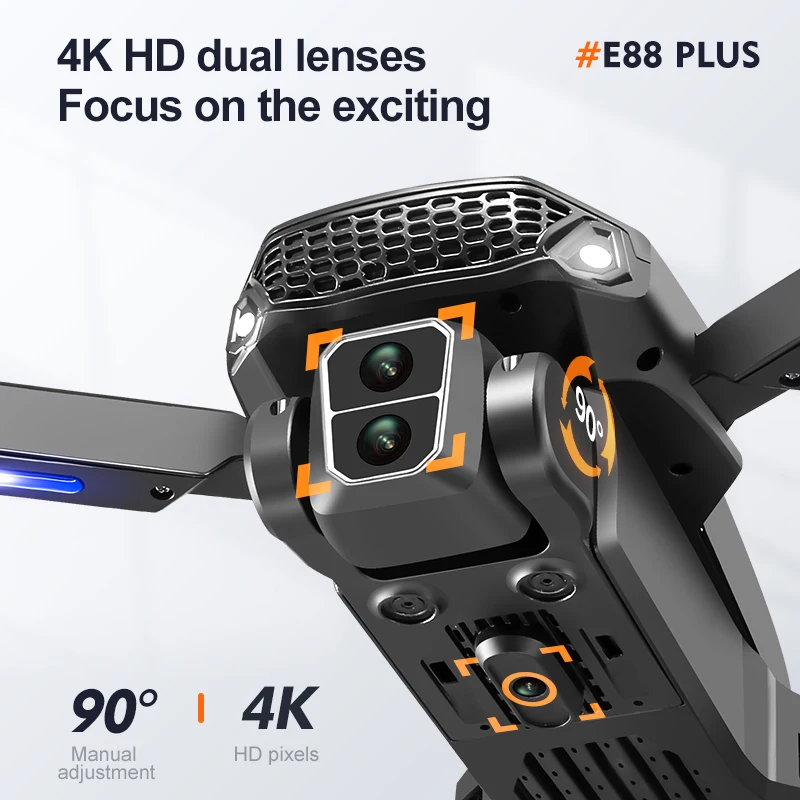 New E88 Plus Quadcopter Drone: - مراجعة Drone Camera Hd وسعره