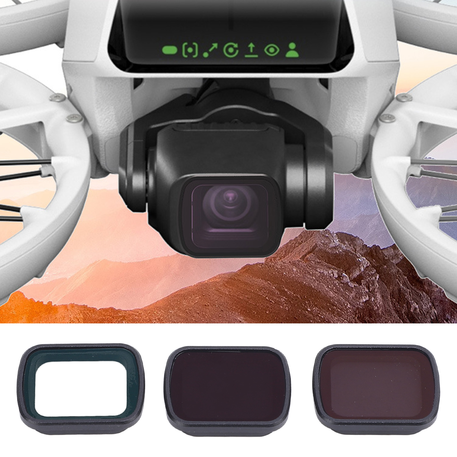 3 in 1 ND Filters Set ND Filte - مراجعة Drone Camera Vlog وسعره