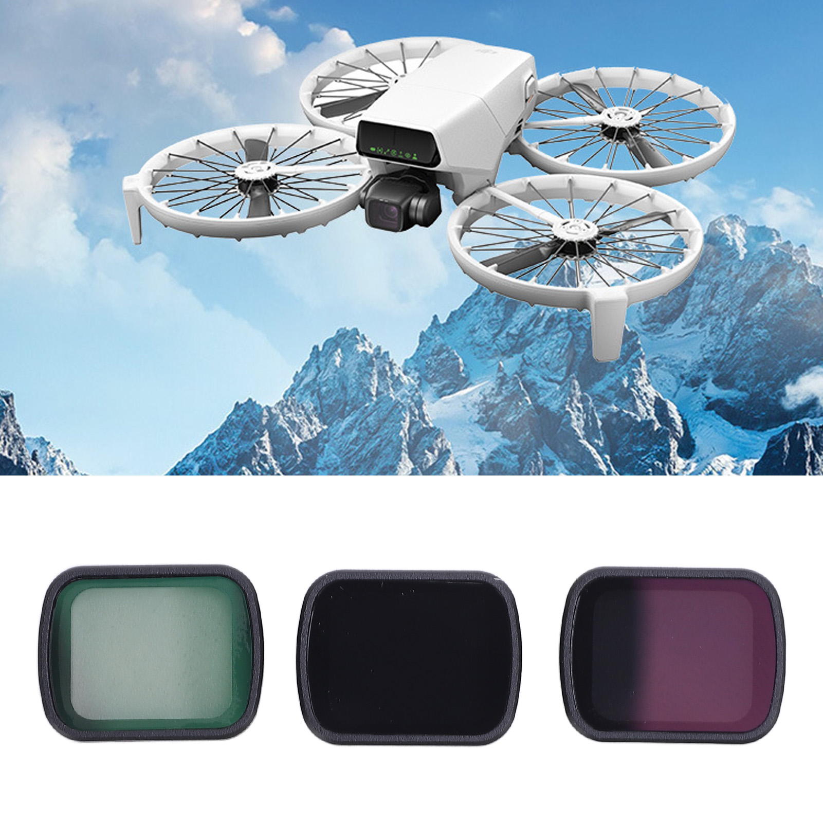 3 in 1 ND Filters Set ND Filte - مراجعة Drone Camera Vlog وسعره