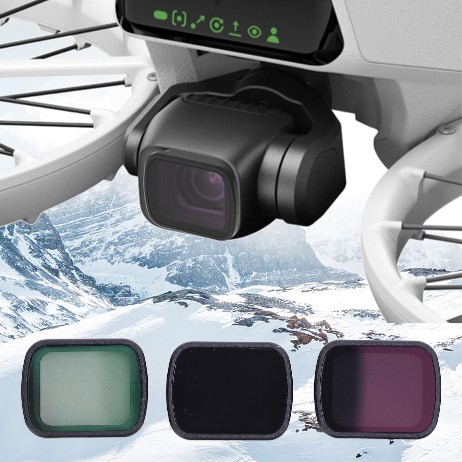 3 in 1 ND Filters Set ND Filte - مراجعة Drone Camera Vlog وسعره