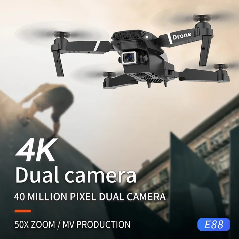 E88 ProIntelligent Folding Dro - مراجعة Drone Camera 4K وسعره