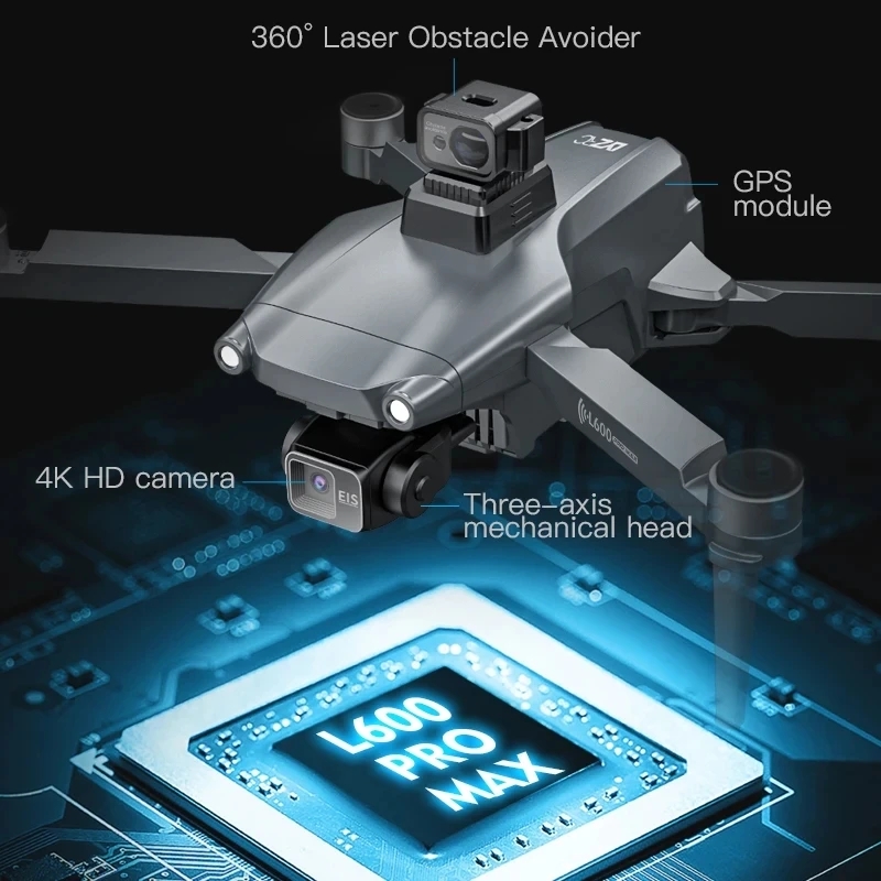 L600 PRO MAX GPS Drone Profess - مراجعة Drone Camera Hd وسعره