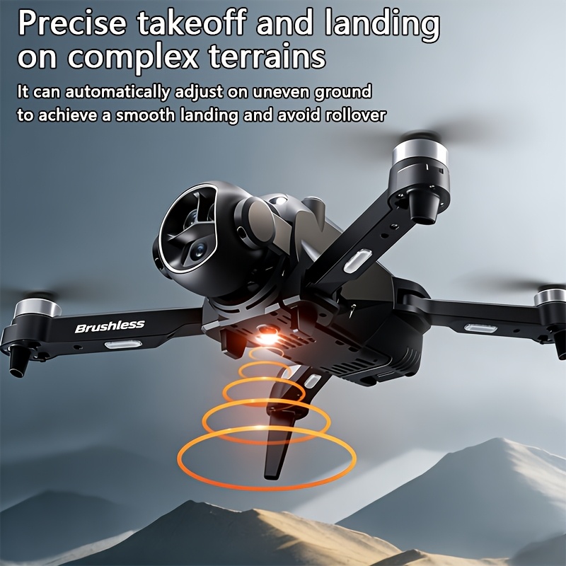 Upgraded Brushless Drone with  - مراجعة Drone Camera Vlog وسعره