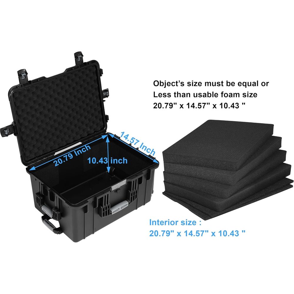 24.5 Rolling Waterproof Case w - مراجعة Drone Camera Waterproof وسعره