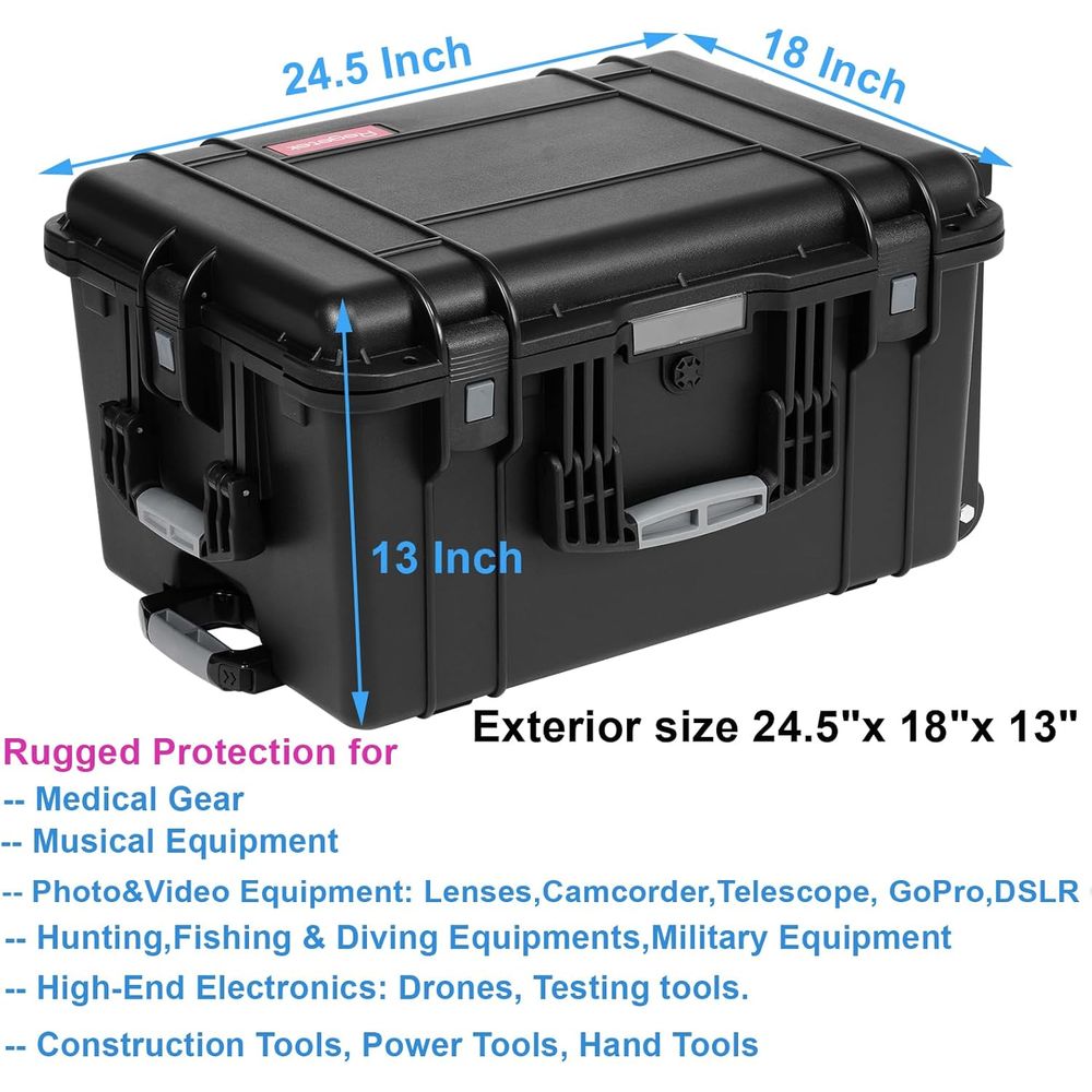 24.5 Rolling Waterproof Case w - مراجعة Drone Camera Waterproof وسعره