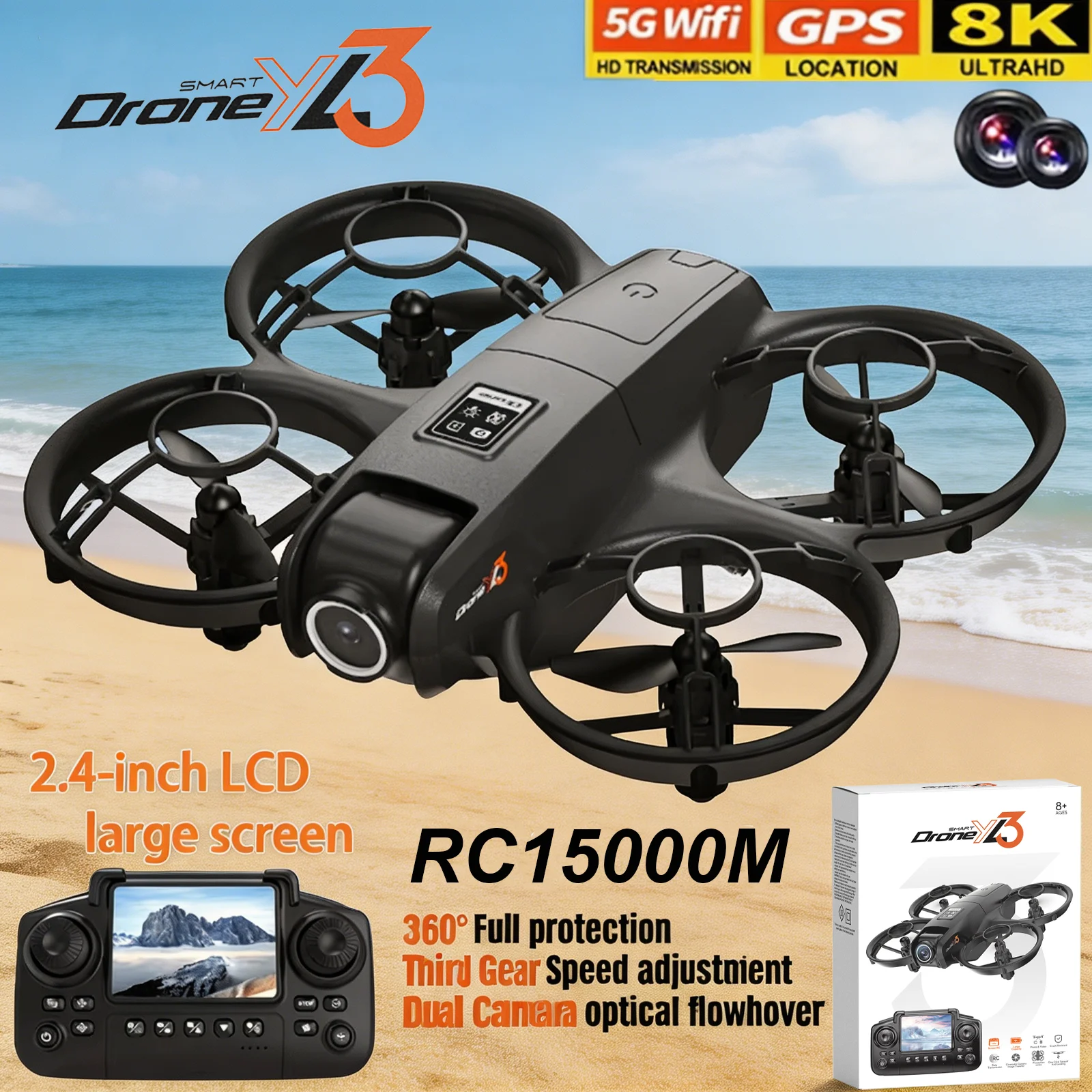 New YL3 RC Drone 8K 1080P Wide - مراجعة Drone Camera Night Vision وسعره