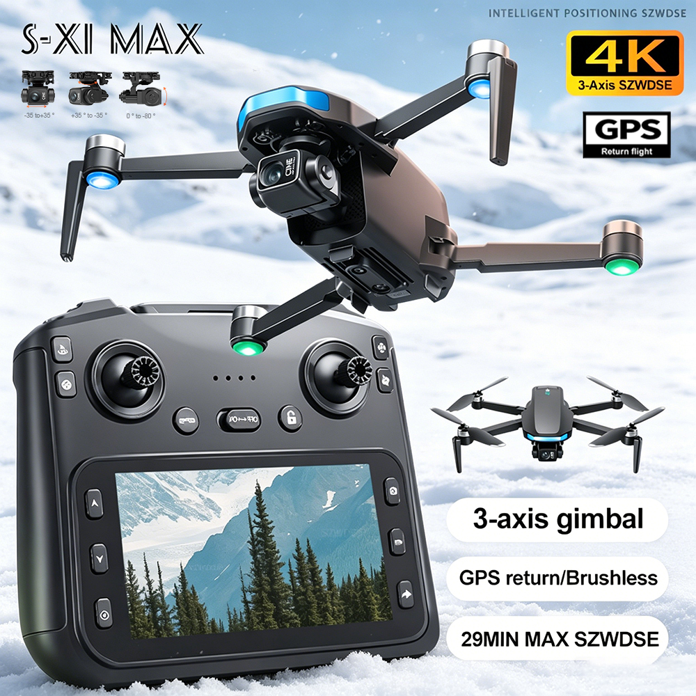 New S-X1 MAX Drone GPS 8K Prof - مراجعة Drone Camera Mount وسعره