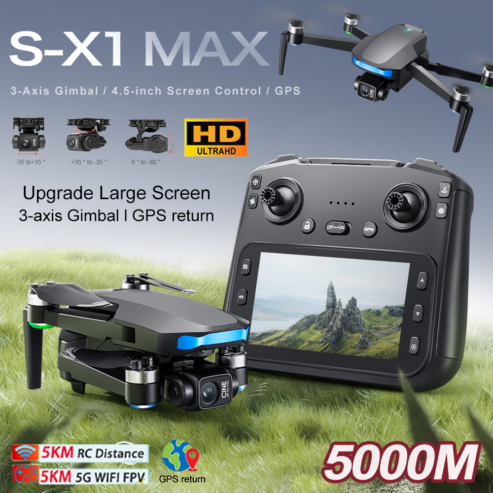 New S-X1 MAX Drone GPS 8K Prof - مراجعة Drone Camera Mount وسعره