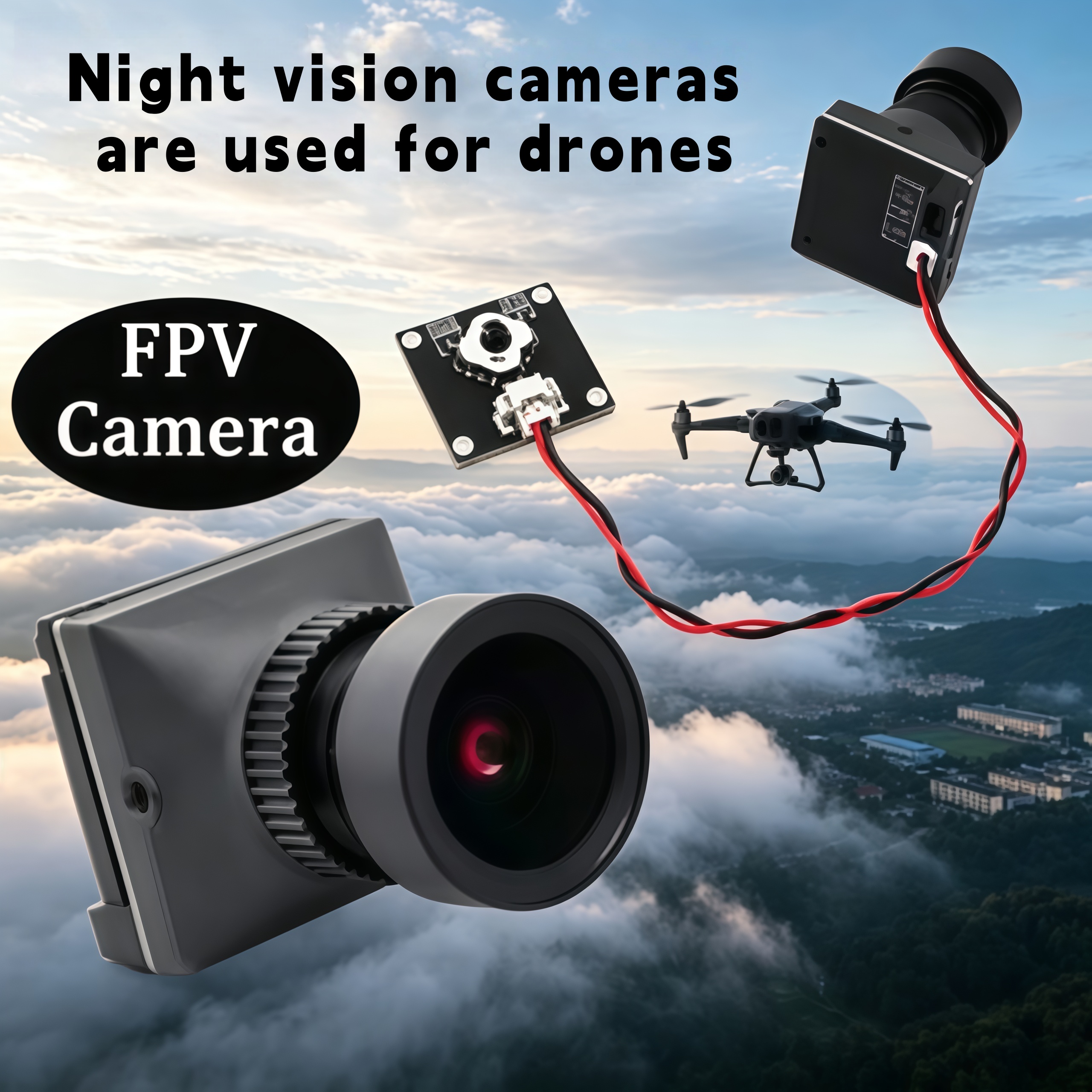 1500TVL HD CADDX Snail FPV Cam - مراجعة Drone Camera Night Vision وسعره