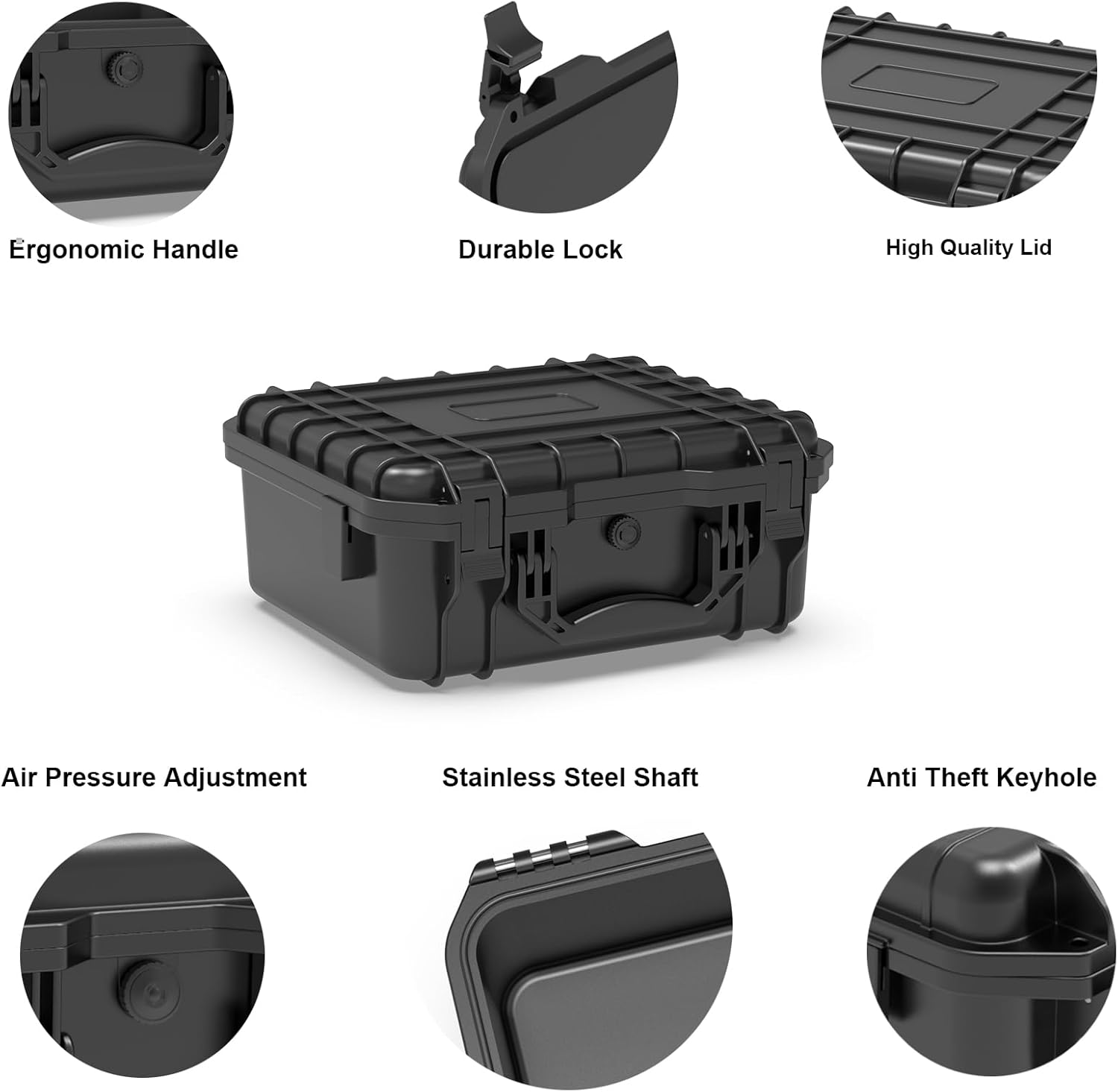 Waterproof Hard Case with Pick - مراجعة Drone Camera Waterproof وسعره